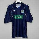 Shop 2001/02 BLACKBURN ROVERS TUGAY #3 AWAY SHIRT (XL) KAPPA, classic football shirts, vintage football shirts & retro soccer jerseys at Cult Kits