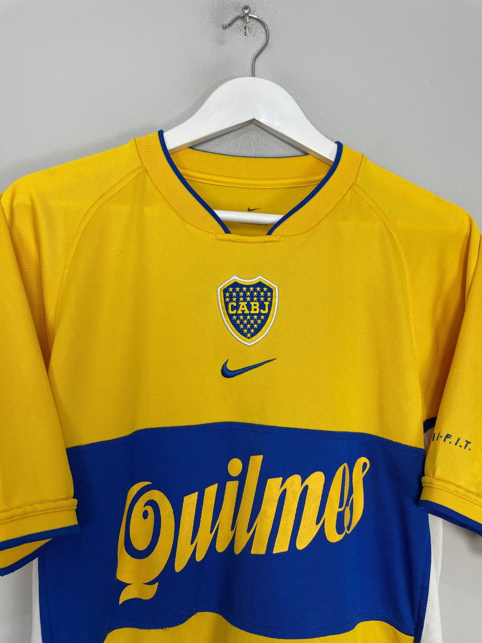 Shop 2001/02 BOCA JUNIORS AWAY SHIRT (L) NIKE, classic football shirts, vintage football shirts & retro soccer jerseys at Cult Kits
