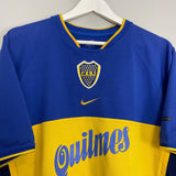 Shop 2001/02 BOCA JUNIORS HOME SHIRT (M) NIKE, classic football shirts, vintage football shirts & retro soccer jerseys at Cult Kits