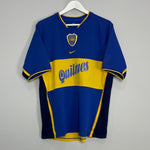 Shop 2001/02 BOCA JUNIORS HOME SHIRT (M) NIKE, classic football shirts, vintage football shirts & retro soccer jerseys at Cult Kits