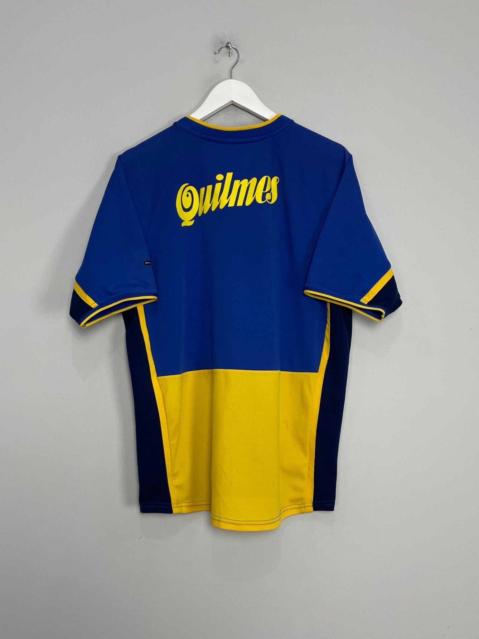 Shop 2001/02 BOCA JUNIORS HOME SHIRT (M) NIKE, classic football shirts, vintage football shirts & retro soccer jerseys at Cult Kits