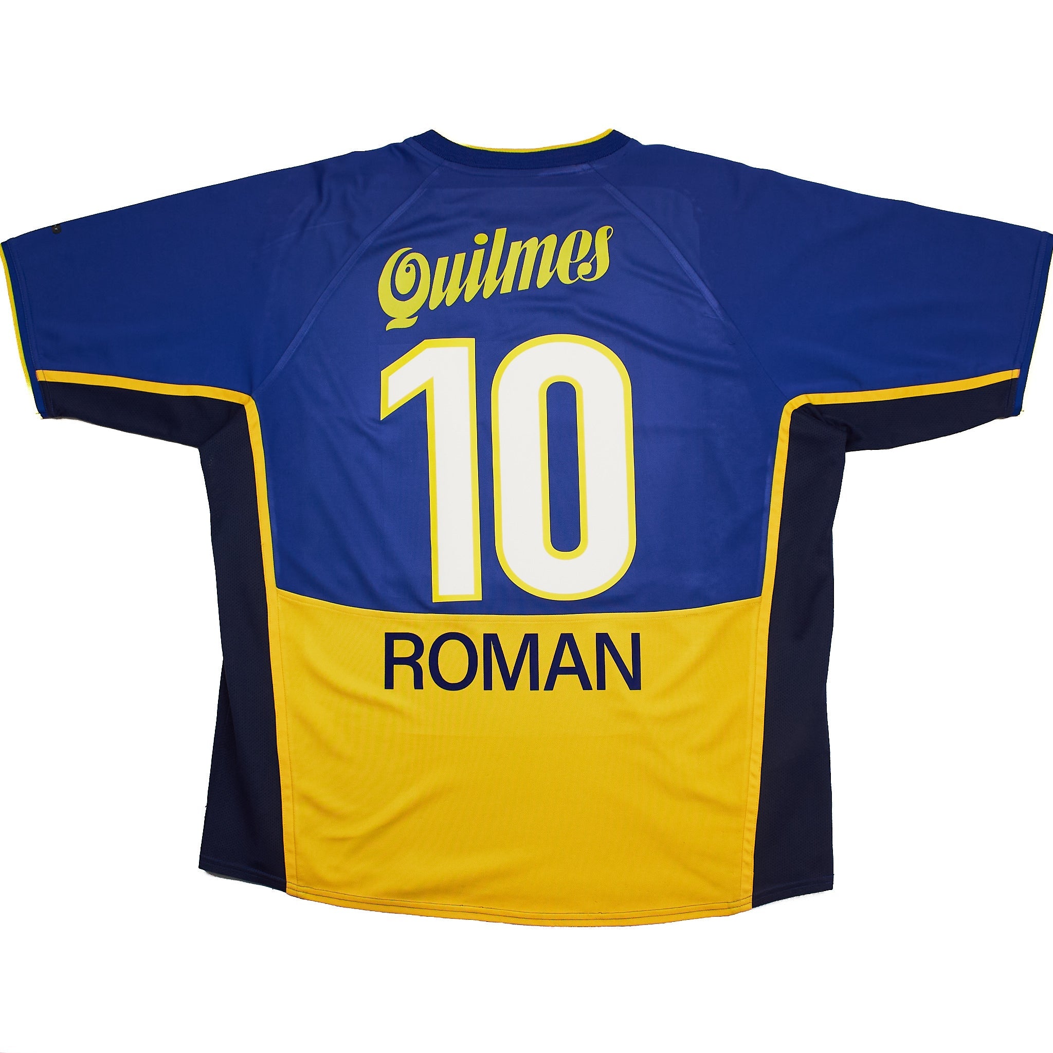 Buy 2001/02 Boca Juniors Riquelme 10 Home Shirt (L) Nike ~ Free worldwide shipping ~ Authentic Vintage Football Shirts from Cult Kits