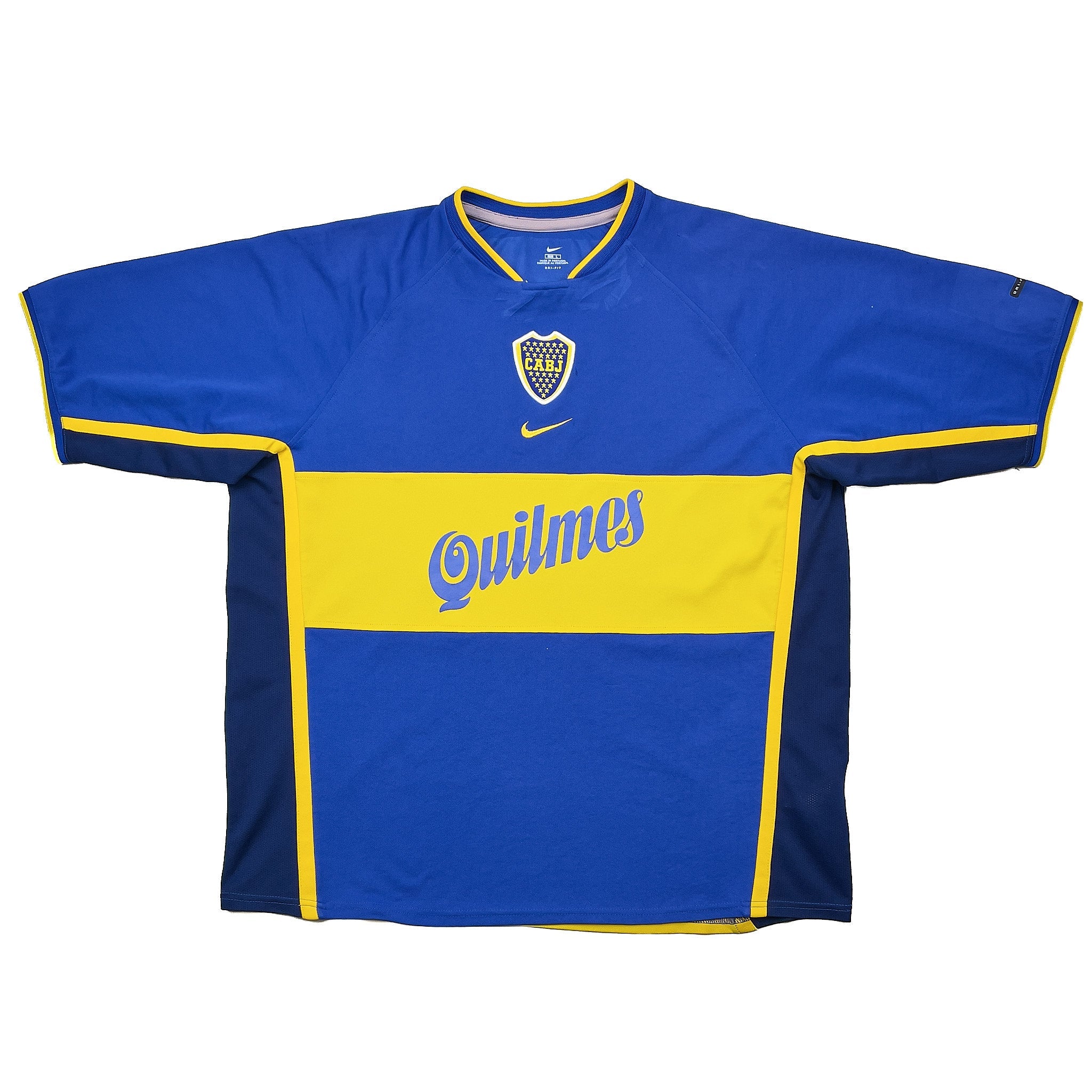 Buy 2001/02 Boca Juniors Roman 10 Home Shirt (L) Nike ~ Free worldwide shipping ~ Authentic Vintage Football Shirts from Cult Kits