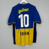 Shop 2001/02 BOCA JUNIORS ROMAN #10 HOME SHIRT (L) NIKE, classic football shirts, vintage football shirts & retro soccer jerseys at Cult Kits