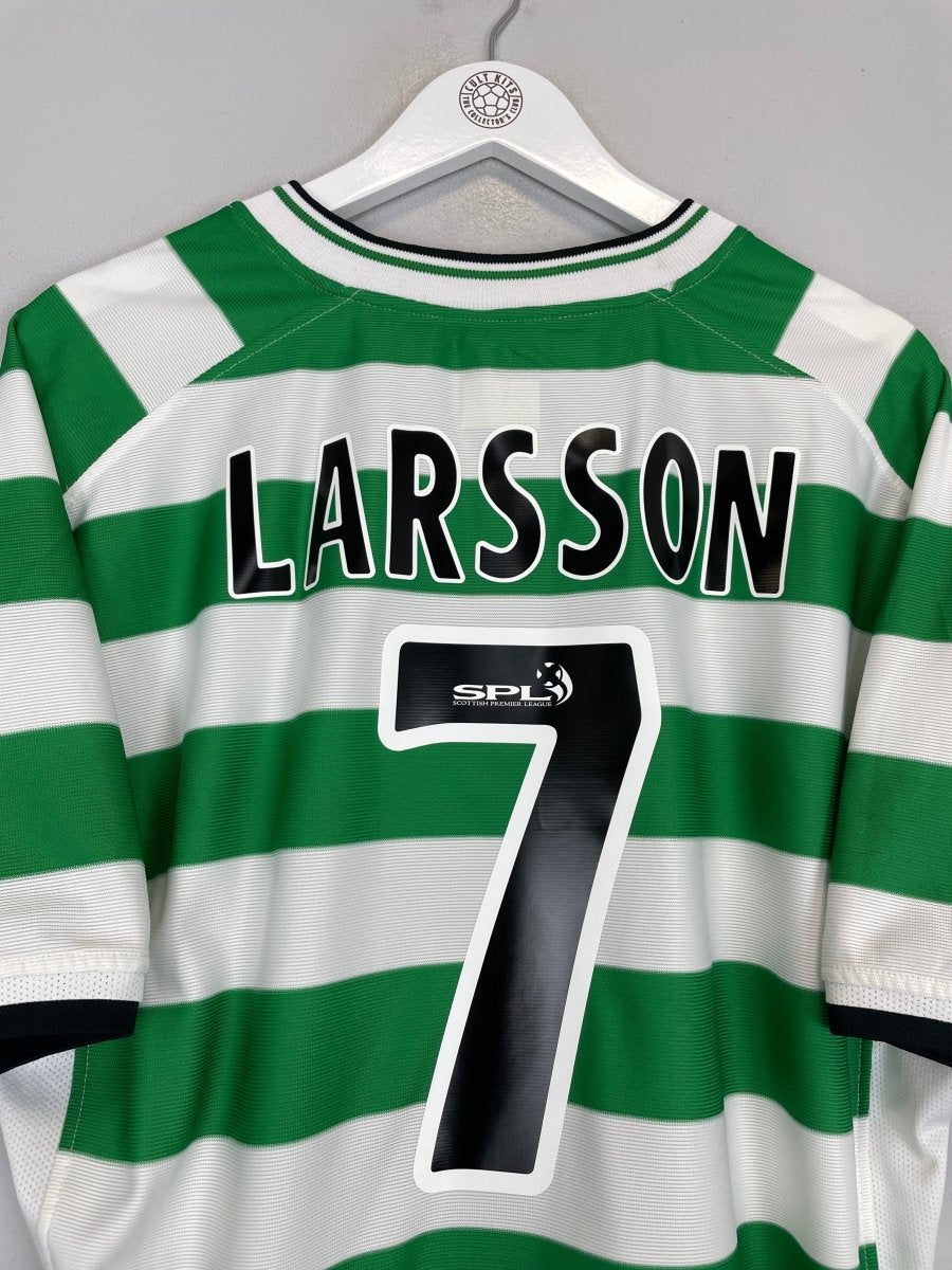2001/02 CELTIC LARSSON 7 HOME SHIRT (XL) UMBRO - Cult Kits - XL - Buy Vintage Football Shirts, Authentic Retro Football Shirts For Sale, Classic Football Shirts & Soccer Jersey