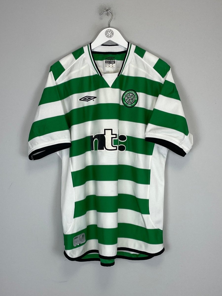 2001/02 CELTIC LARSSON 7 HOME SHIRT (XL) UMBRO - Cult Kits - XL - Buy Vintage Football Shirts, Authentic Retro Football Shirts For Sale, Classic Football Shirts & Soccer Jersey