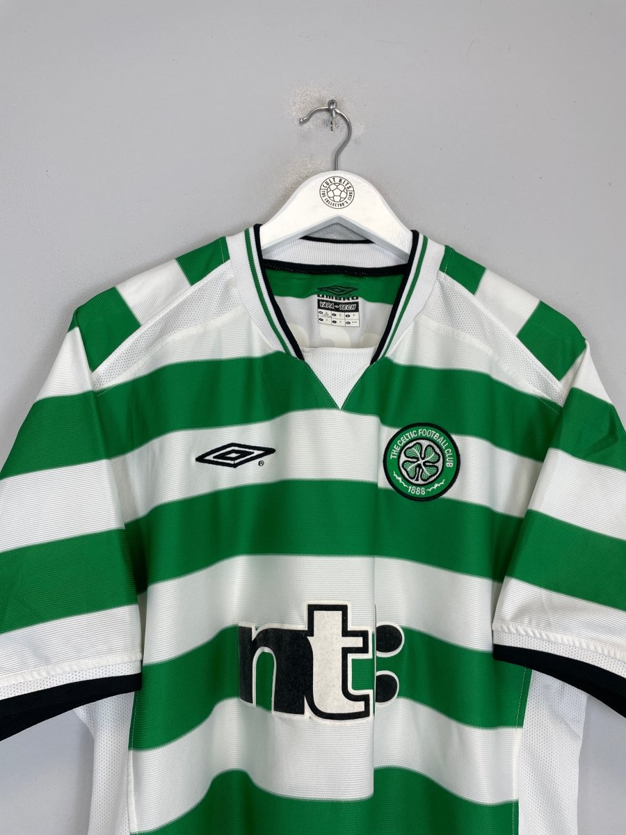 2001/02 CELTIC LARSSON 7 HOME SHIRT (XL) UMBRO - Cult Kits - XL - Buy Vintage Football Shirts, Authentic Retro Football Shirts For Sale, Classic Football Shirts & Soccer Jersey