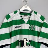 2001/02 CELTIC LARSSON 7 HOME SHIRT (XL) UMBRO - Cult Kits - XL - Buy Vintage Football Shirts, Authentic Retro Football Shirts For Sale, Classic Football Shirts & Soccer Jersey