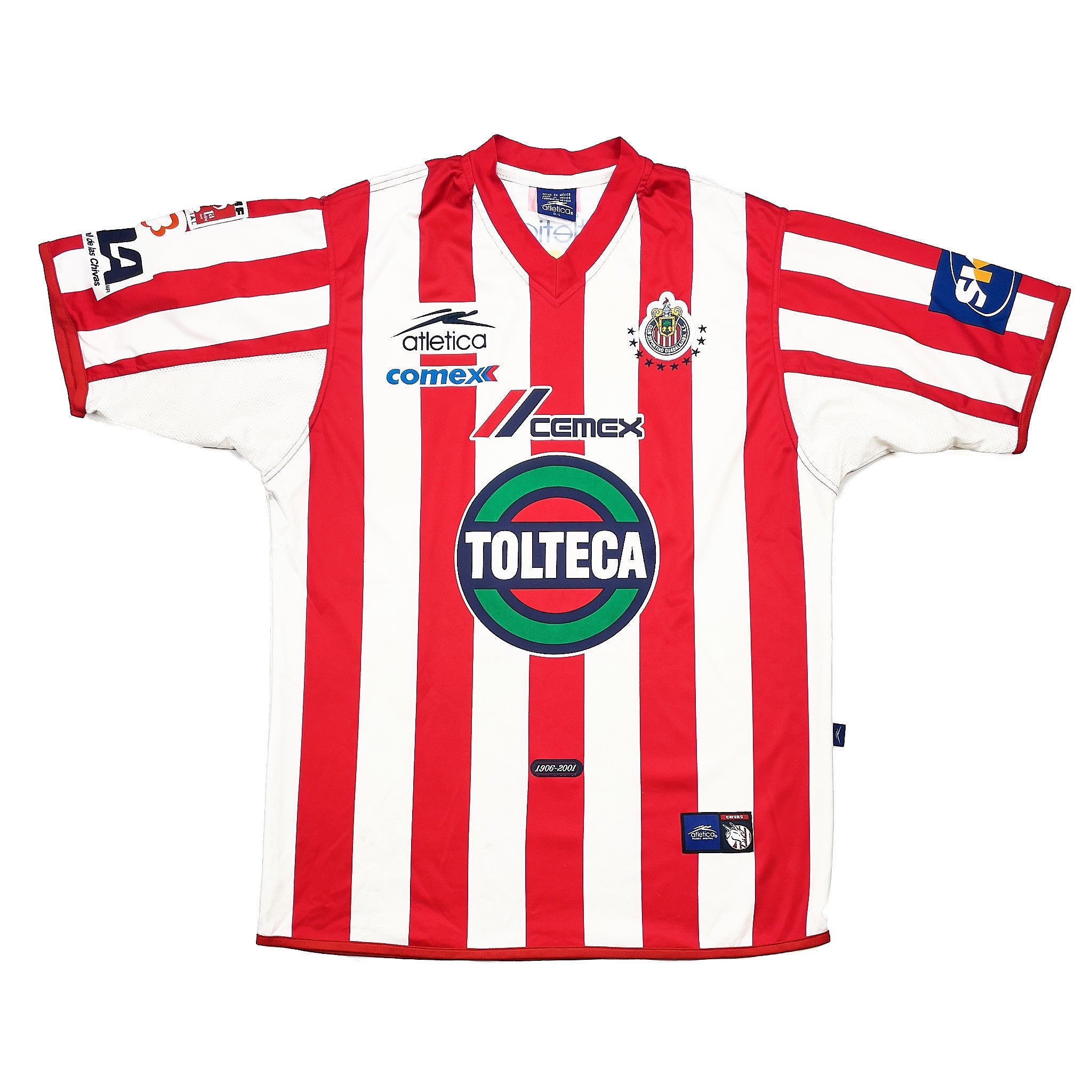 Buy 2001/02 Chivas Guadalajara Home Shirt (L) Atletica ~ Free worldwide shipping available ~ Authentic Vintage Football Shirts from Cult Kits