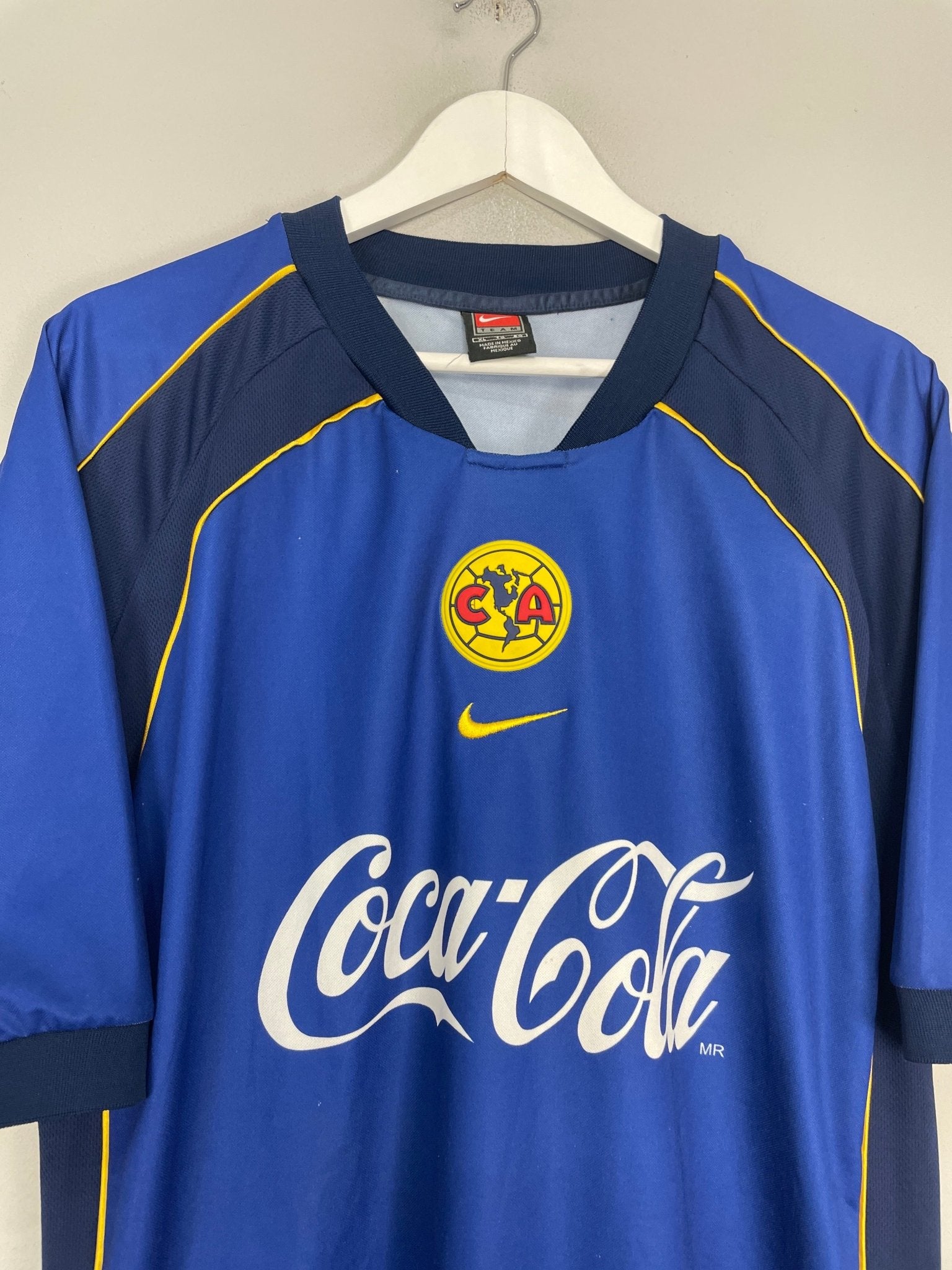 Shop 2001/02 CLUB AMERICA AWAY SHIRT (XL) NIKE, classic football shirts, vintage football shirts & retro soccer jerseys at Cult Kits