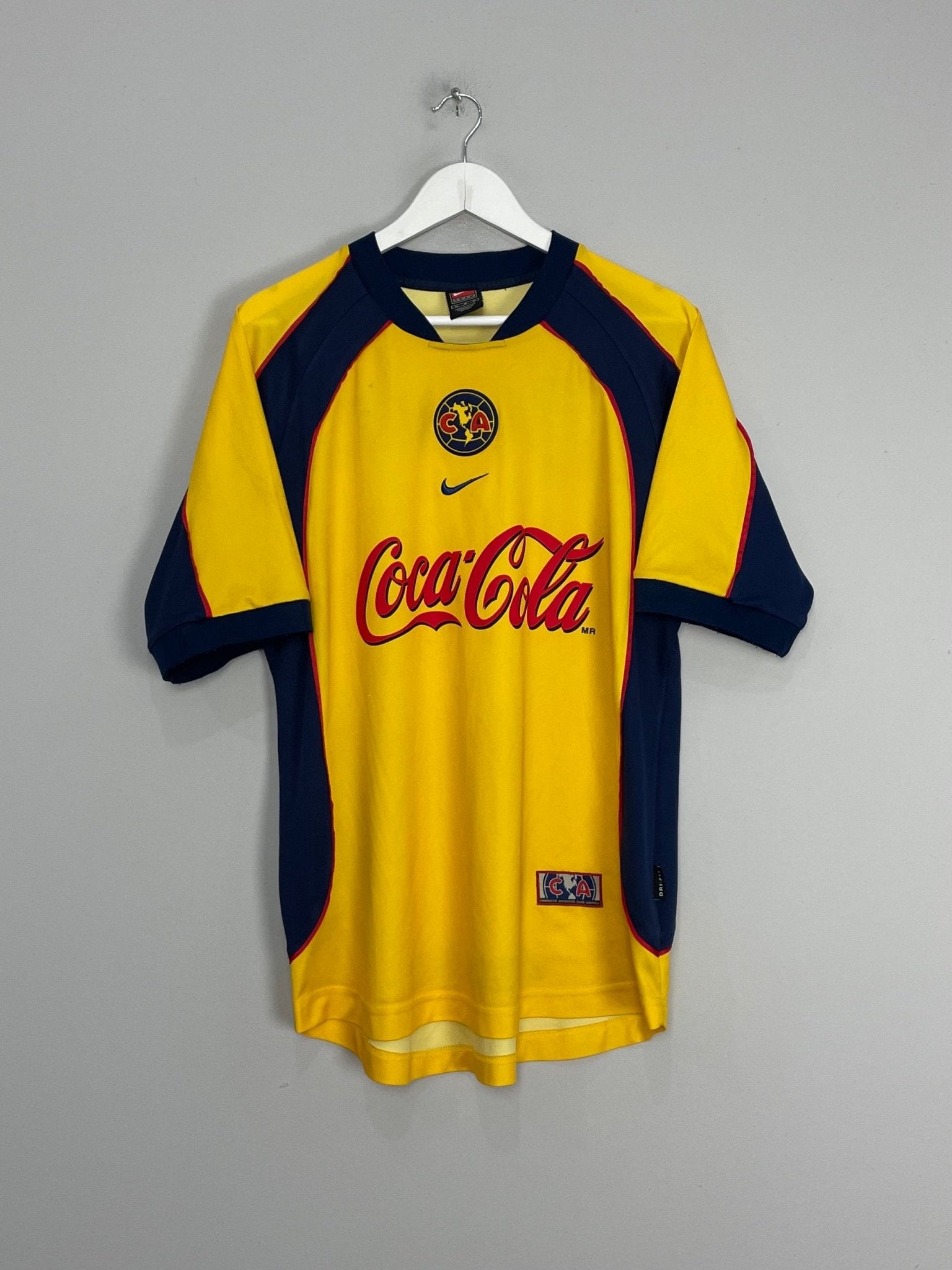 Shop 2001/02 CLUB AMERICA HOME SHIRT (M) NIKE, classic football shirts, vintage football shirts & retro soccer jerseys at Cult Kits