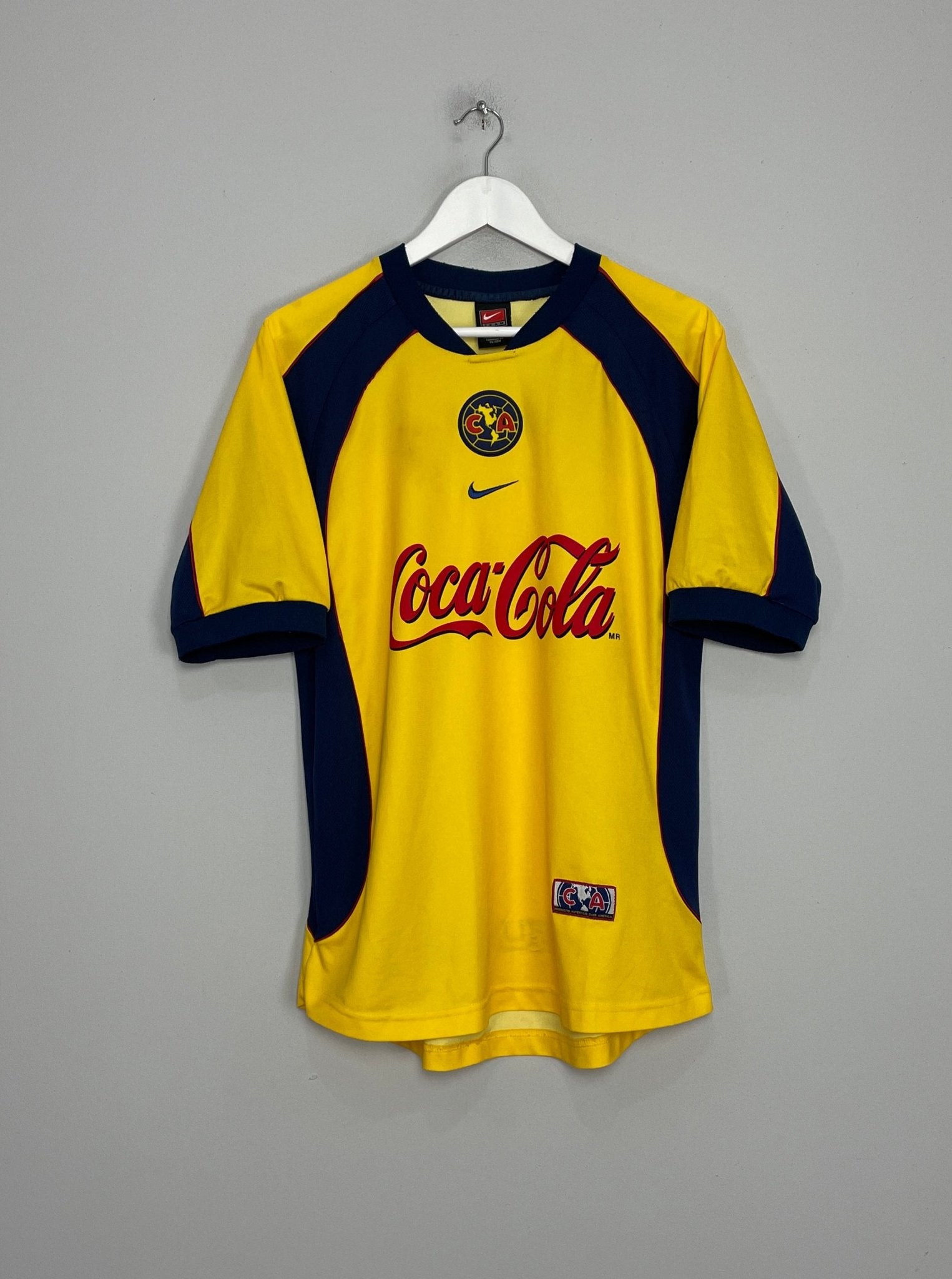 Shop 2001/02 CLUB AMERICA HOME SHIRT (M) NIKE, classic football shirts, vintage football shirts & retro soccer jerseys at Cult Kits