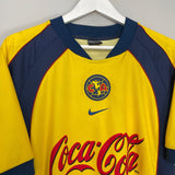 Shop 2001/02 CLUB AMERICA HOME SHIRT (M) NIKE, classic football shirts, vintage football shirts & retro soccer jerseys at Cult Kits