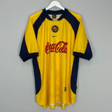 Shop 2001/02 CLUB AMERICA HOME SHIRT (XL) NIKE, classic football shirts, vintage football shirts & retro soccer jerseys at Cult Kits