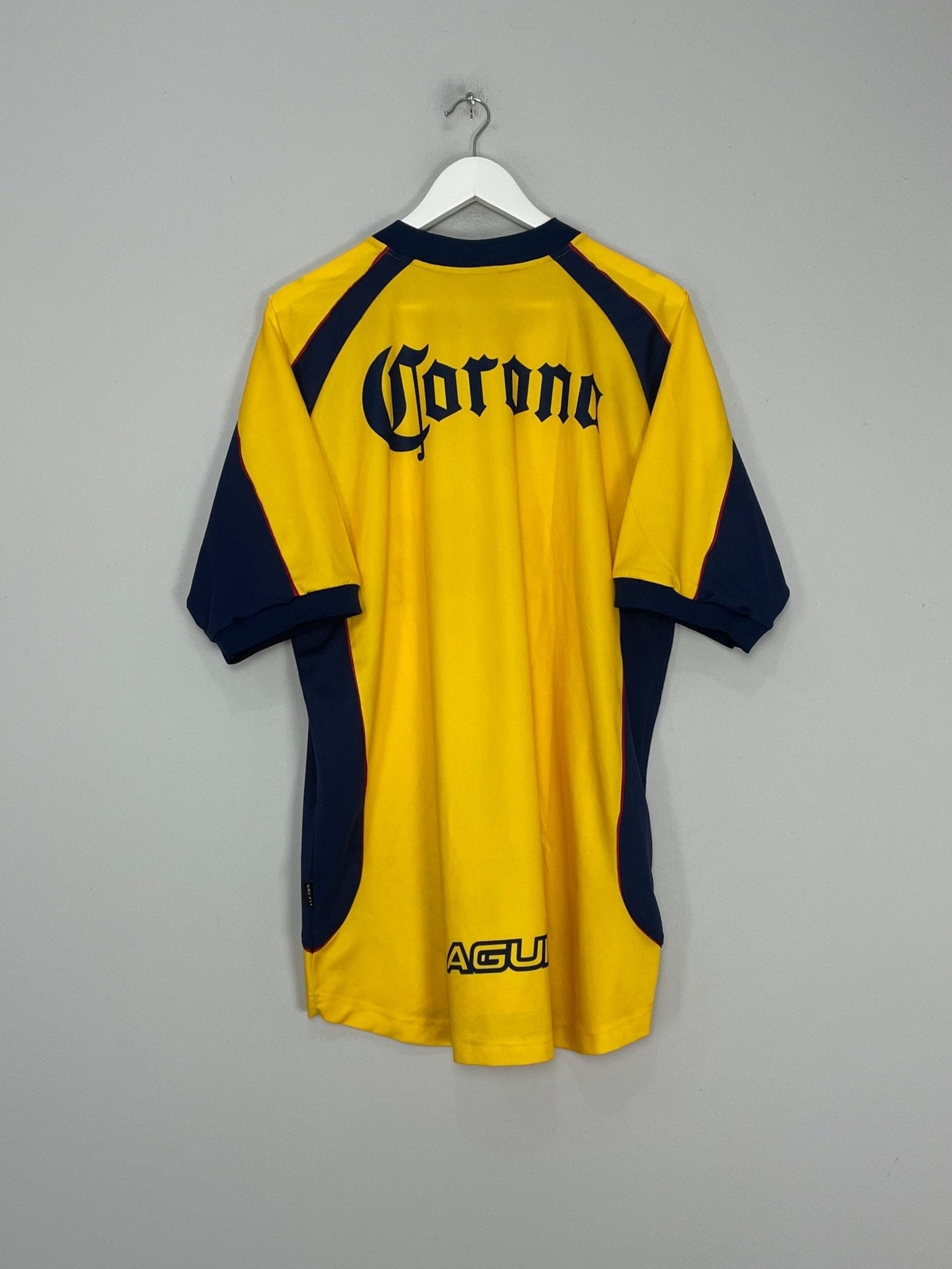 Shop 2001/02 CLUB AMERICA HOME SHIRT (XL) NIKE, classic football shirts, vintage football shirts & retro soccer jerseys at Cult Kits