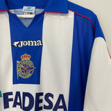 Shop 2001/02 DEPORTIVO LA CORUNA DJALMINHA #8 HOME SHIRT (XL) JOMA, classic football shirts, vintage football shirts & retro soccer jerseys at Cult Kits