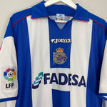 Shop 2001/02 DEPORTIVO LA CORUNA DJALMINHA #8 HOME SHIRT (XL) JOMA, classic football shirts, vintage football shirts & retro soccer jerseys at Cult Kits