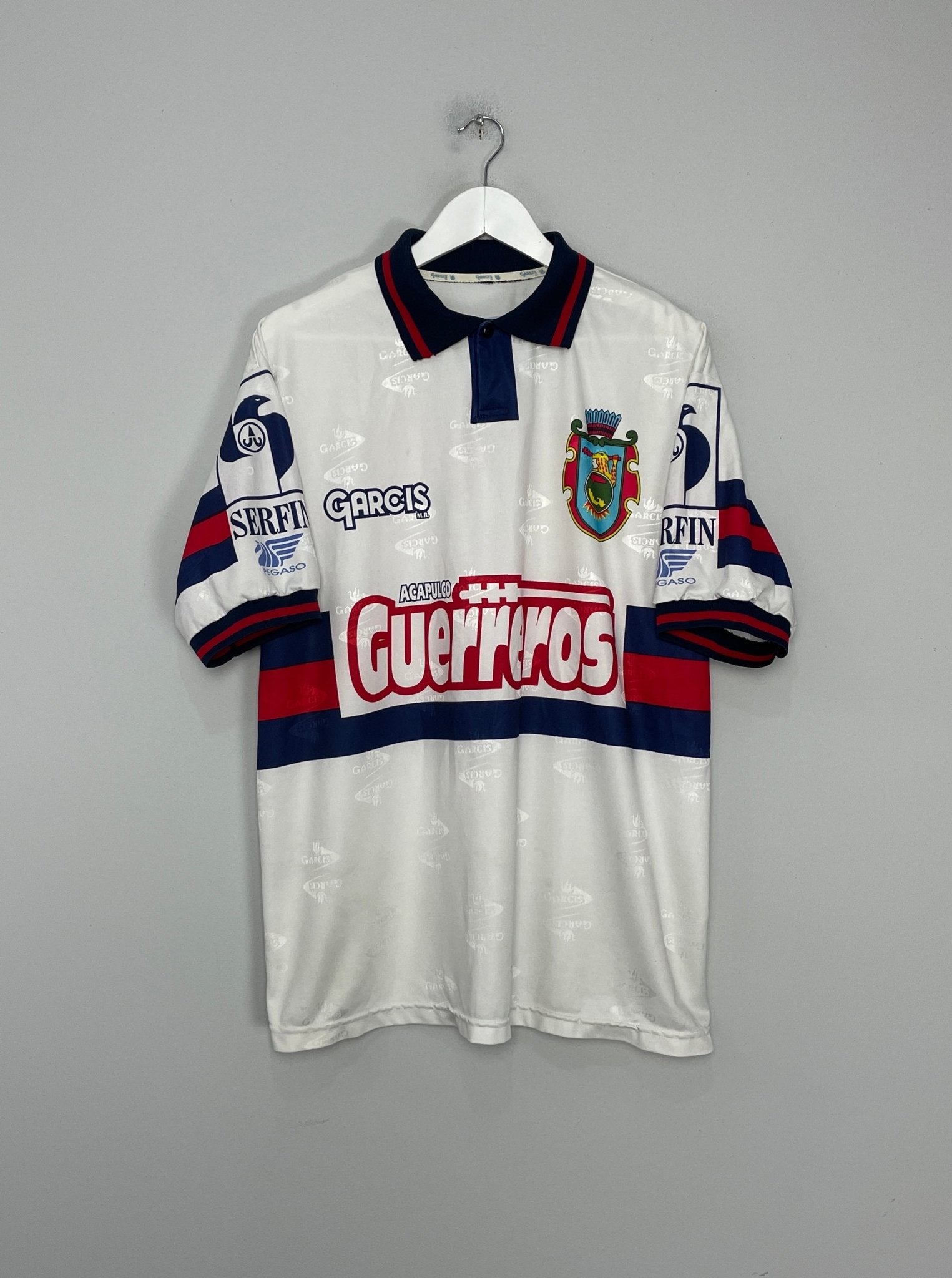 Shop 2001/02 GUERREROS DE ACAPULCO #11 HOME SHIRT (L) GARCIS, classic football shirts, vintage football shirts & retro soccer jerseys at Cult Kits