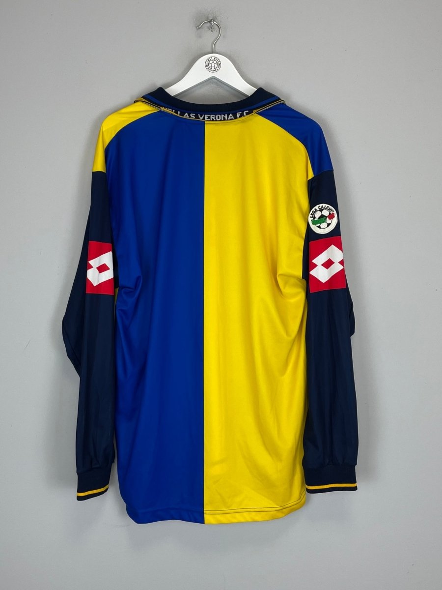 2001/02 HELLAS VERONA L/S HOME SHIRT (XXL) LOTTO - Cult Kits - XXL - Buy Vintage Football Shirts, Authentic Retro Football Shirts For Sale, Classic Football Shirts & Soccer Jersey