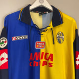 2001/02 HELLAS VERONA L/S HOME SHIRT (XXL) LOTTO - Cult Kits - XXL - Buy Vintage Football Shirts, Authentic Retro Football Shirts For Sale, Classic Football Shirts & Soccer Jersey