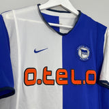 Shop 2001/02 HERTHA BERLIN HOME SHIRT (S) NIKE, classic football shirts, vintage football shirts & retro soccer jerseys at Cult Kits