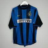 Shop 2001/02 INTER MILAN RONALDO #9 HOME SHIRT (M) NIKE, classic football shirts, vintage football shirts & retro soccer jerseys at Cult Kits