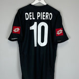 2001/02 JUVENTUS DEL PIERO 10 AWAY SHIRT (XL) LOTTO - Cult Kits - XL - Buy Vintage Football Shirts, Authentic Retro Football Shirts For Sale, Classic Football Shirts & Soccer Jersey