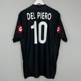 Shop 2001/02 JUVENTUS DEL PIERO #10 AWAY SHIRT (XL) LOTTO, classic football shirts, vintage football shirts & retro soccer jerseys at Cult Kits