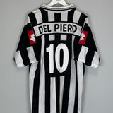 Shop 2001/02 JUVENTUS DEL PIERO #10 HOME SHIRT (L) LOTTO, classic football shirts, vintage football shirts & retro soccer jerseys at Cult Kits
