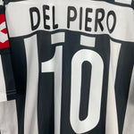 Shop 2001/02 JUVENTUS DEL PIERO #10 HOME SHIRT (L) LOTTO, classic football shirts, vintage football shirts & retro soccer jerseys at Cult Kits