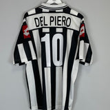 2001/02 JUVENTUS DEL PIERO 10 HOME SHIRT (L) LOTTO - Cult Kits - Large - Buy Vintage Football Shirts, Authentic Retro Football Shirts For Sale, Classic Football Shirts & Soccer Jersey
