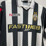 Shop 2001/02 JUVENTUS DEL PIERO #10 HOME SHIRT (M) LOTTO, classic football shirts, vintage football shirts & retro soccer jerseys at Cult Kits