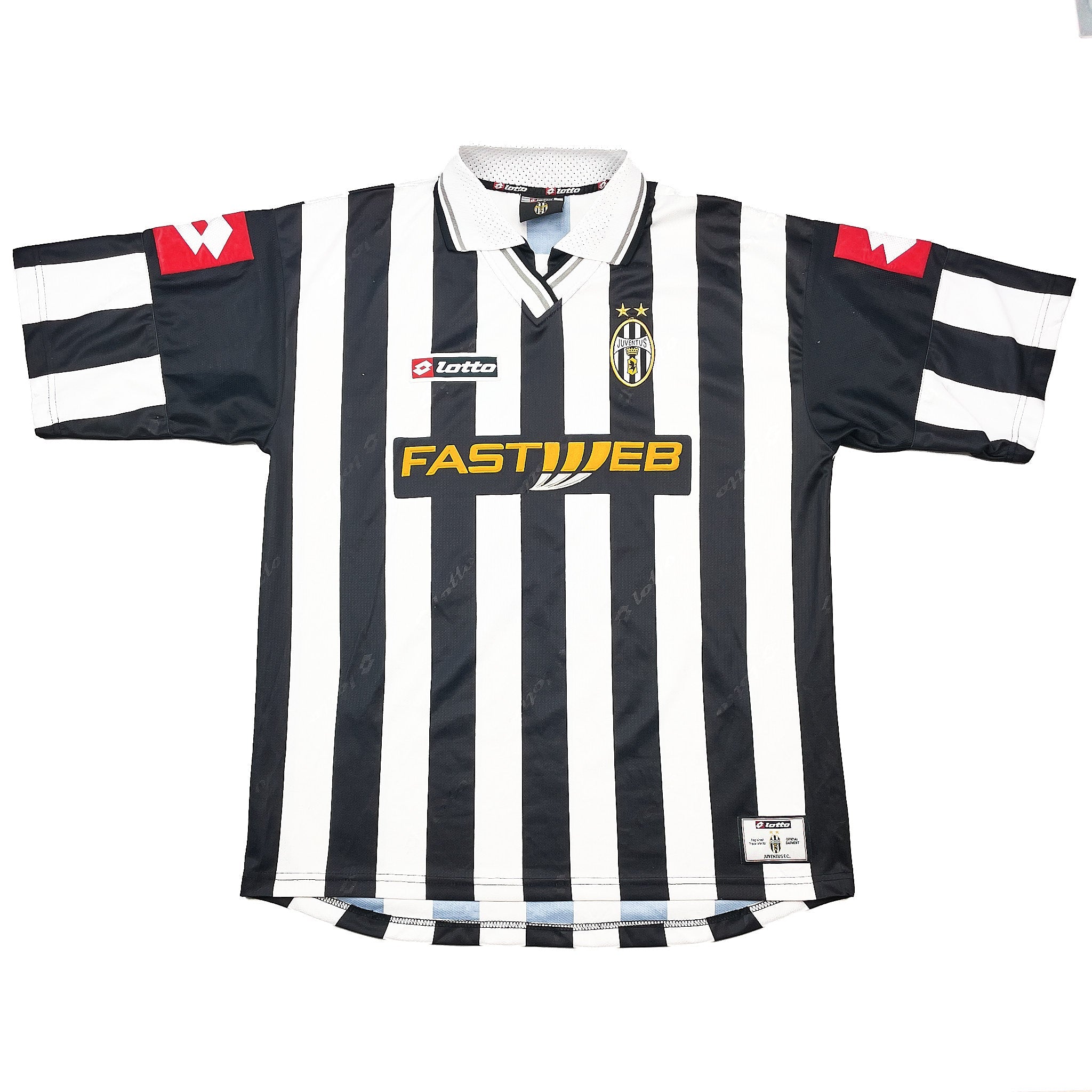 Buy 2001/02 JUVENTUS DEL PIERO 10 HOME SHIRT (XXL) LOTTO ~ Free worldwide shipping available ~ Authentic Vintage Football Shirts from Cult Kits