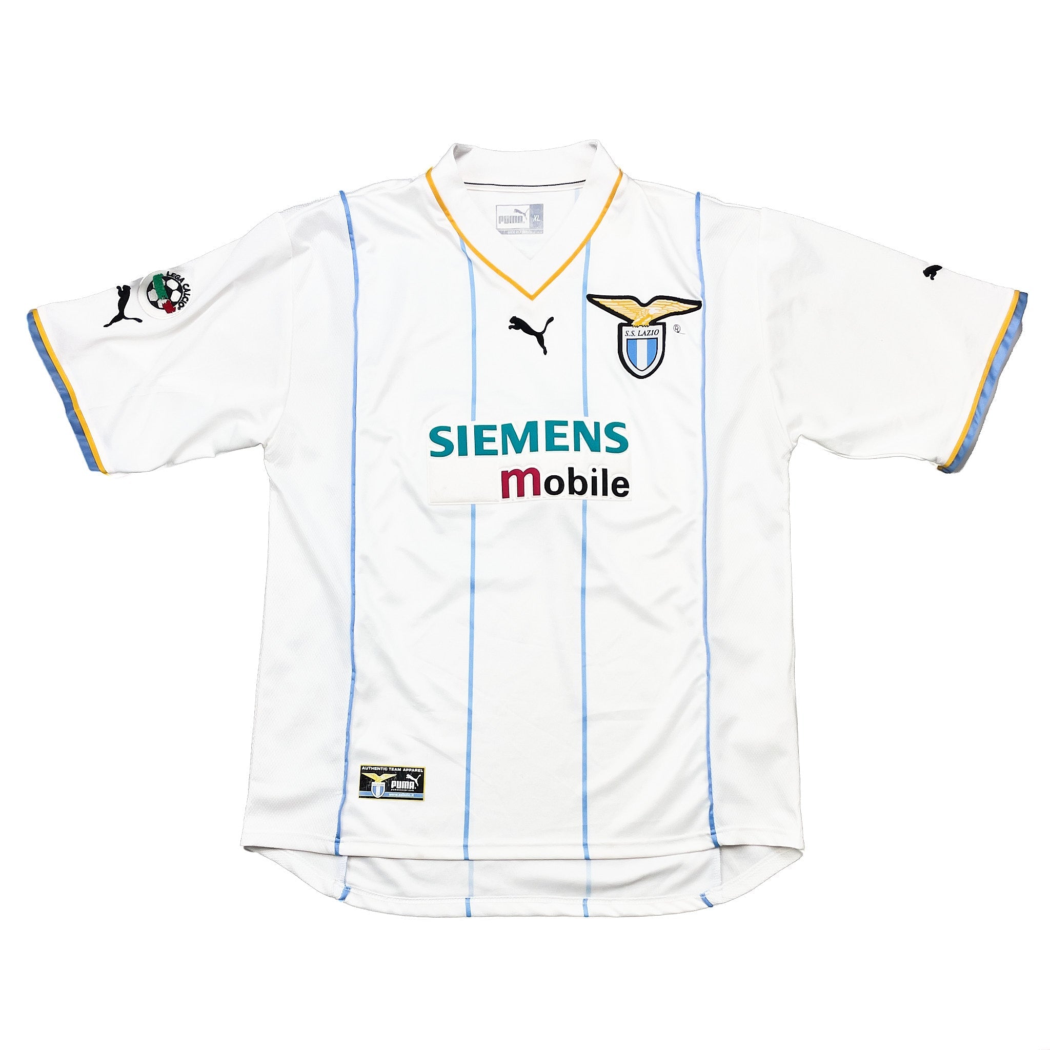 Buy 2001/02 Lazio Pancaro 15 *Match Issue* Away Shirt (XL) Puma ~ Free worldwide shipping ~ Authentic Vintage Football Shirts from Cult Kits