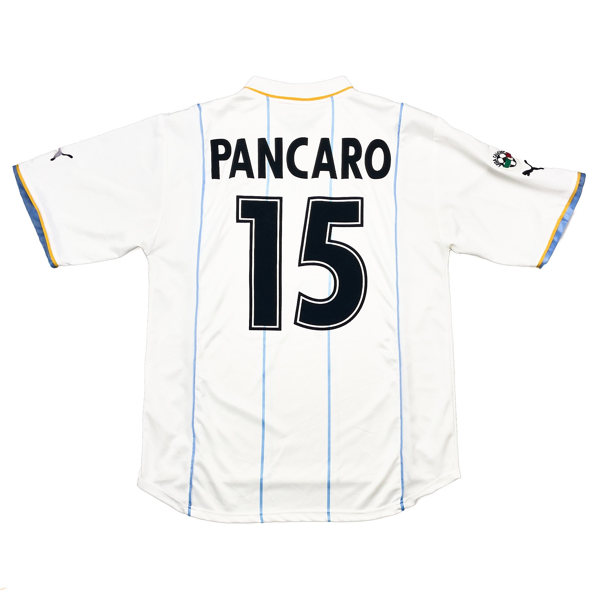 Buy 2001/02 Lazio Pancaro 15 *Match Issue* Away Shirt (XL) Puma ~ Free worldwide shipping ~ Authentic Vintage Football Shirts from Cult Kits