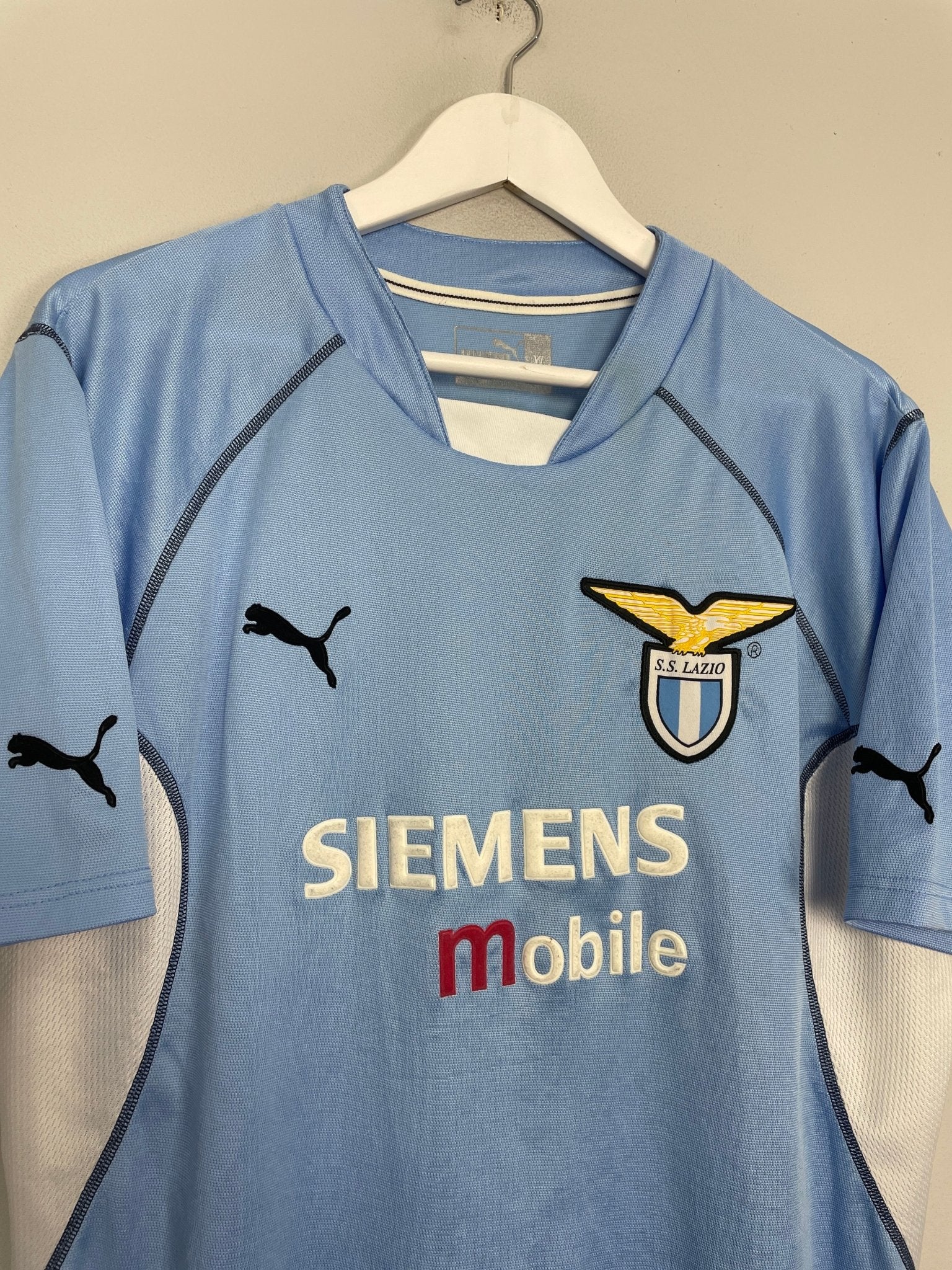 Shop 2001/02 LAZIO SALAS #9 HOME SHIRT (L) PUMA, classic football shirts, vintage football shirts & retro soccer jerseys at Cult Kits