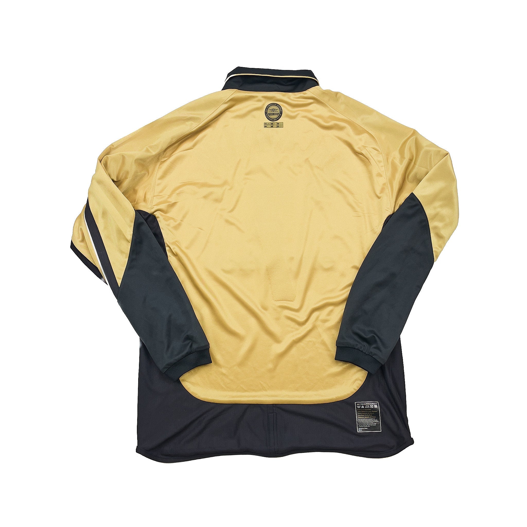 Buy 2001/02 Manchester United Beckham 7 *Centenary* Away/Third L/S Shirt (L) Umbro ~ Free worldwide shipping available ~ Authentic Vintage Football Shirts from Cult Kits