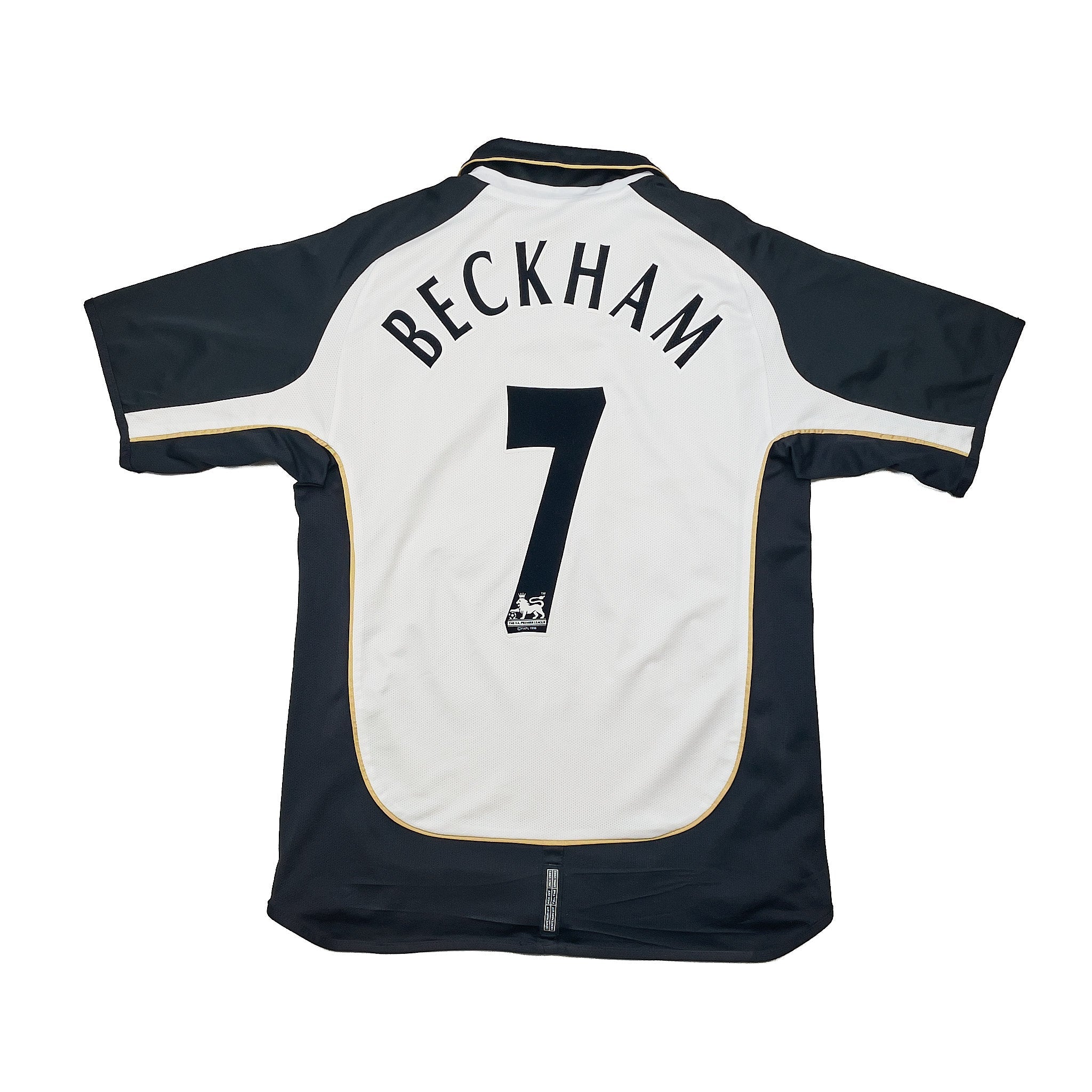 Buy 2001/02 Manchester United Beckham 7 *Centenary* Away/Third Shirt (L) Umbro ~ Free worldwide shipping ~ Authentic Vintage Football Shirts from Cult Kits
