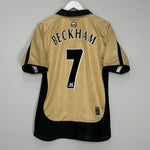 Shop 2001/02 MANCHESTER UNITED BECKHAM #7 *CENTENARY* AWAY/THIRD SHIRT (M) UMBRO, classic football shirts, vintage football shirts & retro soccer jerseys at Cult Kits