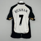 Shop 2001/02 MANCHESTER UNITED BECKHAM #7 *CENTENARY* AWAY/THIRD SHIRT (M) UMBRO, classic football shirts, vintage football shirts & retro soccer jerseys at Cult Kits
