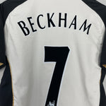Shop 2001/02 MANCHESTER UNITED BECKHAM #7 *CENTENARY* AWAY/THIRD SHIRT (M) UMBRO, classic football shirts, vintage football shirts & retro soccer jerseys at Cult Kits