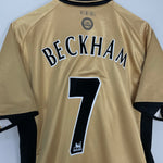Shop 2001/02 MANCHESTER UNITED BECKHAM #7 *CENTENARY* AWAY/THIRD SHIRT (M) UMBRO, classic football shirts, vintage football shirts & retro soccer jerseys at Cult Kits