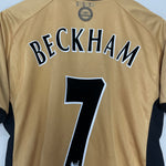 Shop 2001/02 MANCHESTER UNITED BECKHAM #7 *CENTENARY* AWAY/THIRD SHIRT (M) UMBRO, classic football shirts, vintage football shirts & retro soccer jerseys at Cult Kits