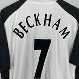 Shop 2001/02 MANCHESTER UNITED BECKHAM #7 *CENTENARY* AWAY/THIRD SHIRT (XL) UMBRO, classic football shirts, vintage football shirts & retro soccer jerseys at Cult Kits