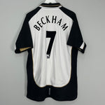 Shop 2001/02 MANCHESTER UNITED BECKHAM #7 *CENTENARY* AWAY/THIRD SHIRT (XL) UMBRO, classic football shirts, vintage football shirts & retro soccer jerseys at Cult Kits