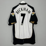Shop 2001/02 MANCHESTER UNITED BECKHAM #7 CENTENARY AWAY/THIRD SHIRT (XL) UMBRO, classic football shirts, vintage football shirts & retro soccer jerseys at Cult Kits
