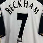 Shop 2001/02 MANCHESTER UNITED BECKHAM #7 CENTENARY AWAY/THIRD SHIRT (XL) UMBRO, classic football shirts, vintage football shirts & retro soccer jerseys at Cult Kits
