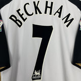 Shop 2001/02 MANCHESTER UNITED BECKHAM #7 CENTENARY AWAY/THIRD SHIRT (XL) UMBRO, classic football shirts, vintage football shirts & retro soccer jerseys at Cult Kits