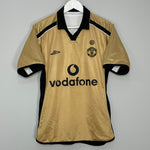 Shop 2001/02 MANCHESTER UNITED *CENTENARY* AWAY/THIRD SHIRT (S) UMBRO, classic football shirts, vintage football shirts & retro soccer jerseys at Cult Kits