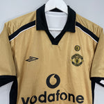 Shop 2001/02 MANCHESTER UNITED *CENTENARY* AWAY/THIRD SHIRT (S) UMBRO, classic football shirts, vintage football shirts & retro soccer jerseys at Cult Kits